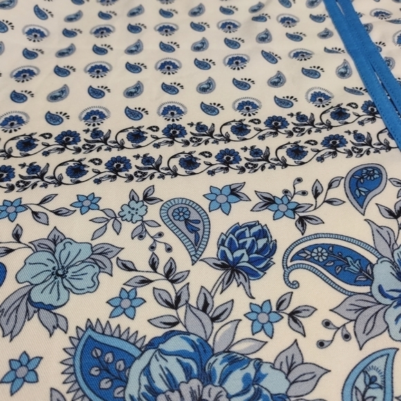 Valleygirl Women's Blue And White Tank Top Size 10 - Picture 8 of 10